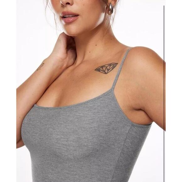 Women's Maxi Bodycon Dress Lounge Slip Spaghetti Strap Long Tank Ribbed Large - Picture 3 of 10